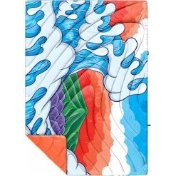 Rumpl Original Puffy 1-Person Blanket - AaronKai/Hokusai GreatWave