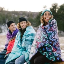 Rumpl Original Puffy 1-Person Blanket - Geo Blue -Rumpl ONECOL D10 1