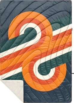 Rumpl Sherpa Puffy Printed Blanket|-|Couverture à Imprimé Em Molleton Sherpa -Rumpl RPL TPSB 1P 7EHarvest 20Twist