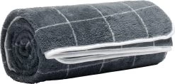 Rumpl Sherpa Fleece Blanket |-|Couverture En Polaire Sherpa -Rumpl RPL TSFP 7E 7ESide1 20Window 20Pane 20Slate