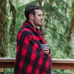 Rumpl Sherpa Fleece Printed Blanket - Buffalo Check (Throw) -Rumpl TSFP BC1 T SHERPA FLEECE BUFFALO CHECK2