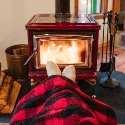 Rumpl Sherpa Fleece Printed Blanket - Buffalo Check (Throw) -Rumpl TSFP BC1 T SHERPA FLEECE BUFFALO CHECK3