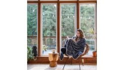 Rumpl Sherpa Fleece Blanket -Rumpl opplanet rumpl sherpa fleece blanket window pane slate throw tsfp wps t av 4