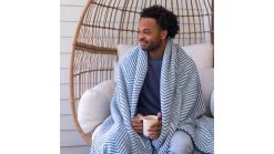 Rumpl Printed Sherpa Fleece Blanket -Rumpl opplanet rumpl sherpa fleece herringbone throw tsfp hb2 t av 4