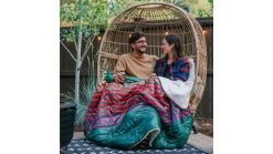 Rumpl Sherpa Puffy Blanket -Rumpl opplanet rumpl sherpa puffy blanket forest rays 1 person tpsb fr1 1 av 4