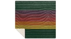 Rumpl Solid Sherpa Puffy Blanket -Rumpl opplanet rumpl sherpa puffy forest rays 2 person tpsb fr1 2 main