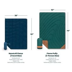 Rumpl Flame Puffy Blanket - Deep Ember -Rumpl rumpl flame puffy 1 person flame puffy blanket deep ember ru01294101p 1167457582