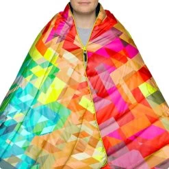 Rumpl Original Puffy Blanket - Geo Fresh -Rumpl rumpl printed original 1 person original puffy blanket geo fresh ru01017501p 30687119507528