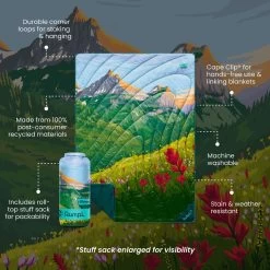 Rumpl Original Puffy Blanket - Glacier National Park -Rumpl rumpl printed original 1 person original puffy blanket glacier national park ru01019001p 1133493687