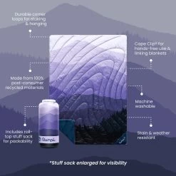 Rumpl -Rumpl rumpl printed original 1 person original puffy blanket lavender haze ru01015021p 1133493668