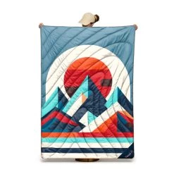 Rumpl Original Puffy Blanket - Radiant Peak Eclipse -Rumpl rumpl printed original 1 person original puffy blanket radiant peak eclipse ru01014421p 53250818933099