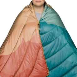 Rumpl Original Puffy Blanket - Rocky Mountain Sunset Fade -Rumpl rumpl printed original 1 person original puffy blanket rocky mountain sunset fade ru01018381p 30687125340232