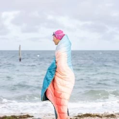 Rumpl Original Puffy Blanket - Rocky Mountain Sunset Fade -Rumpl rumpl printed original 1 person original puffy blanket rocky mountain sunset fade ru01018381p 53268800930155