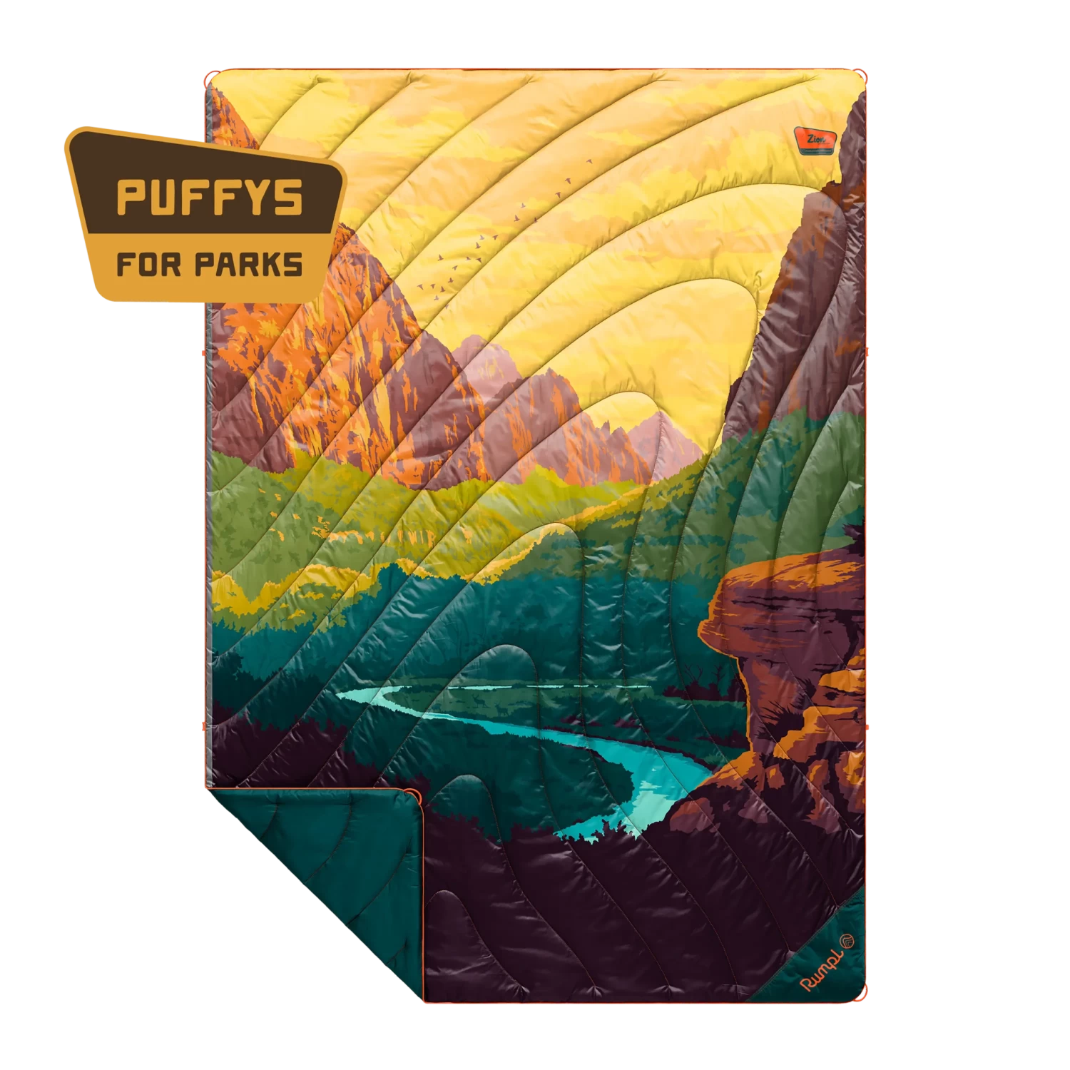 Rumpl Original Puffy Blanket - Zion National Park 3 Rumpl Original Puffy Blanket - Zion National Park