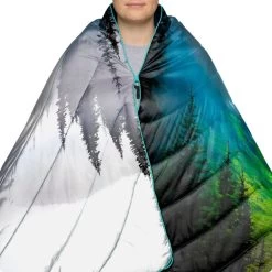 Rumpl Sherpa Puffy Blanket - Olympic Fog 10 Rumpl Sherpa Puffy Blanket - Olympic Fog -Rumpl rumpl printed sherpa puffy 1 person sherpa puffy blanket olympic fog tpsb opf 1 53054866555243