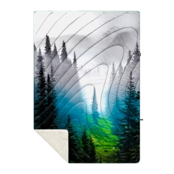 Rumpl Sherpa Puffy Blanket - Olympic Fog