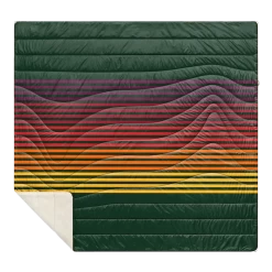 Rumpl Sherpa Puffy 2 Person Blanket - Forest Rays