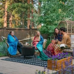 Rumpl Sherpa Puffy Blanket - Forest Rays -Rumpl rumpl printed sherpa puffy sherpa puffy blanket forest rays 28239701966920