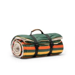 Rumpl Sherpa Puffy 2 Person Blanket - Forest Rays -Rumpl rumpl printed sherpa puffy sherpa puffy blanket forest rays 28588858277960 1